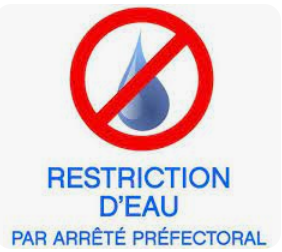 Arrêté de restrictions des usages de l'eau en période de sécheresse au 17 juillet 2023