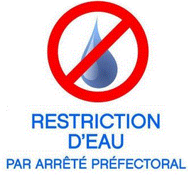 Arrêté de restrictions des usages de l'eau en période de sécheresse au 23 août 2023